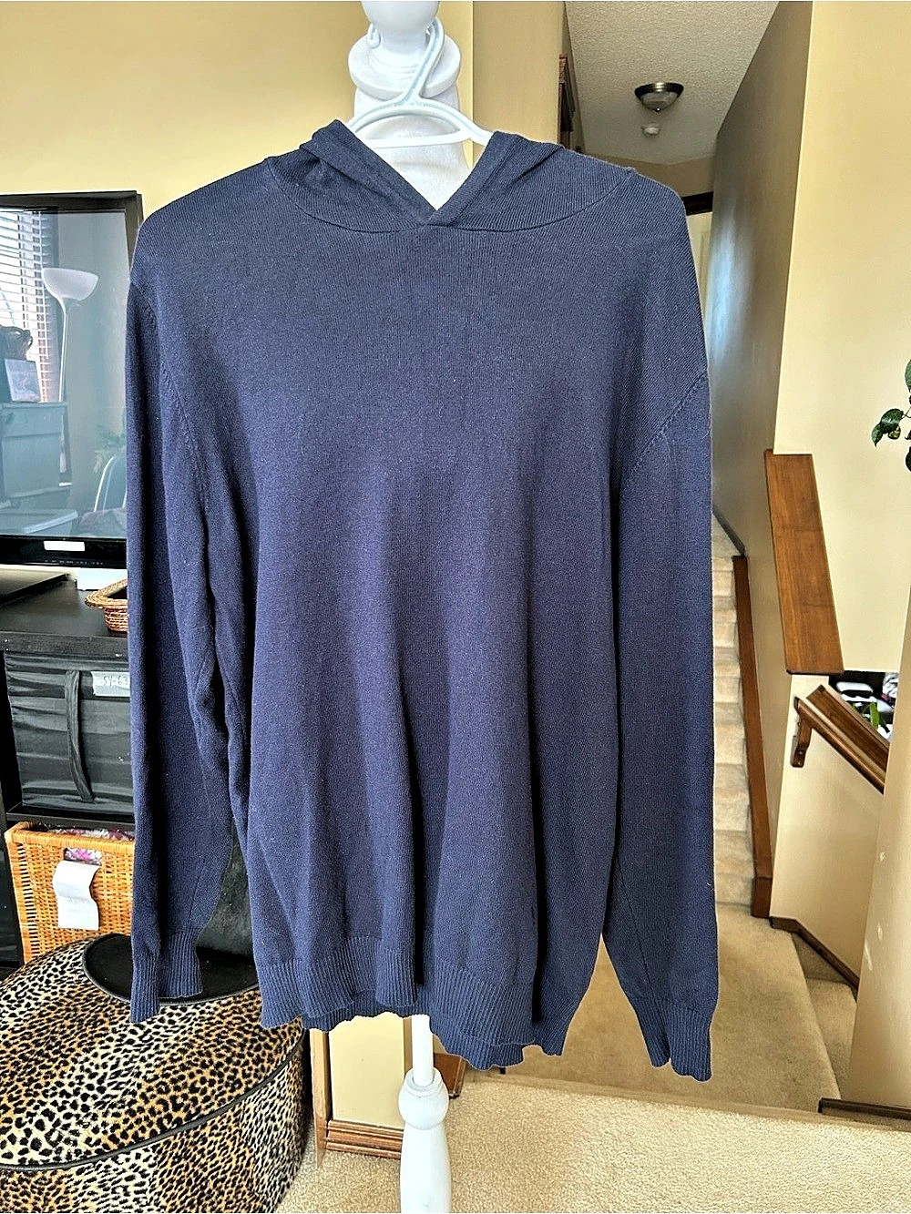 Macade Men's Blue Hooded Sweater Large -Golf Brand